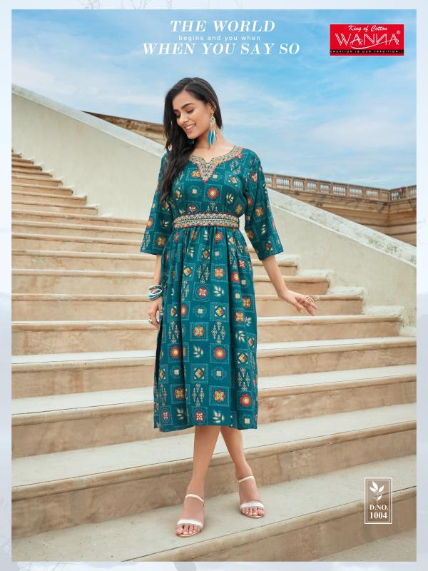 Wanna Cindrella Rayon Designer Kurti Collection